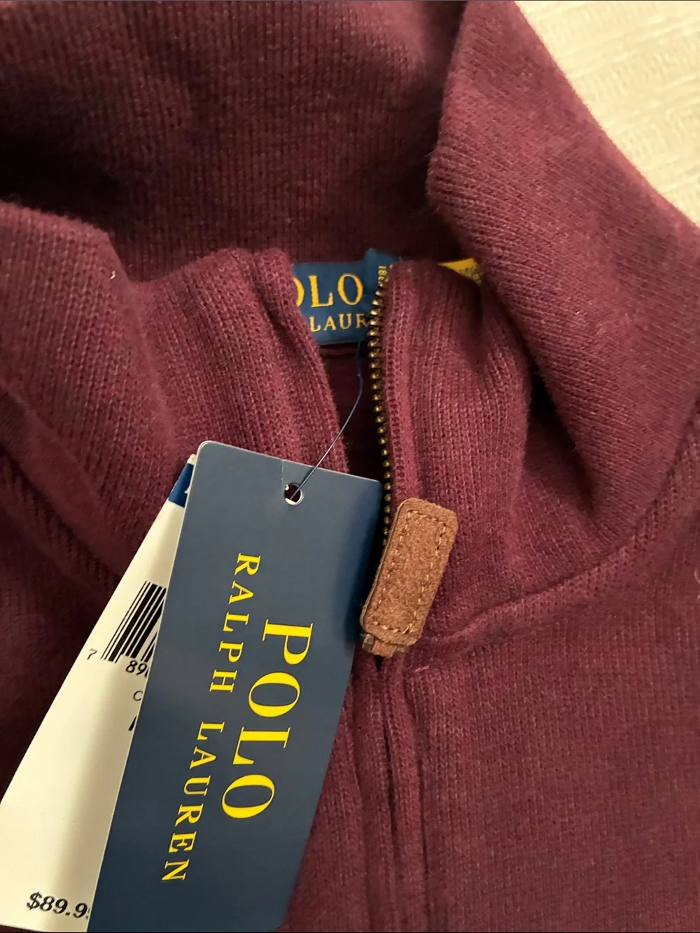 Ralph Lauren NWT Quarter Zip Pullover